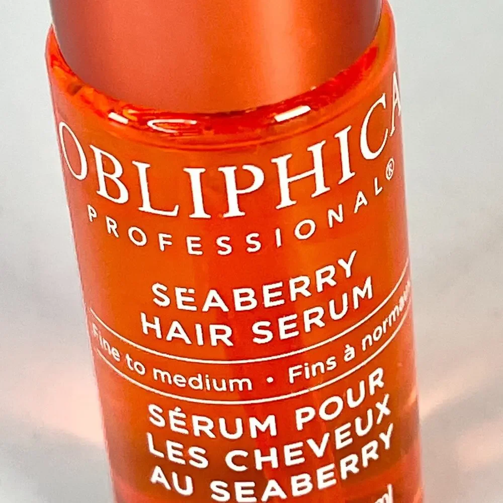 Obliphica Seaberry Leave-in Hair Serum Dry Hair Growth Travel .5 fl oz 15ml New